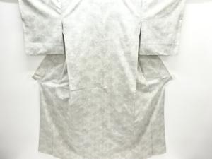 アンティーク　麻の葉模様織出し手織り紬着物
